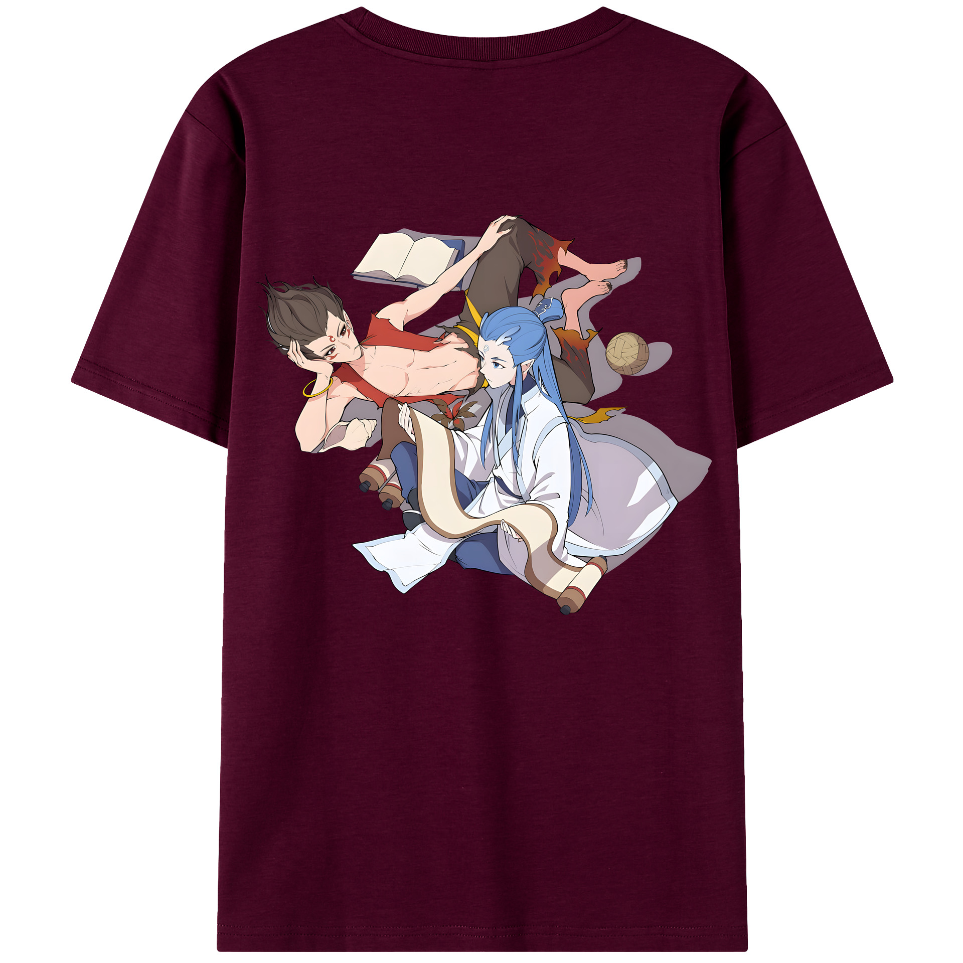 （画像用） Ne Zha 2 ナタ 魔童の大暴れ レディース半袖Tシャツ(バックプリント)